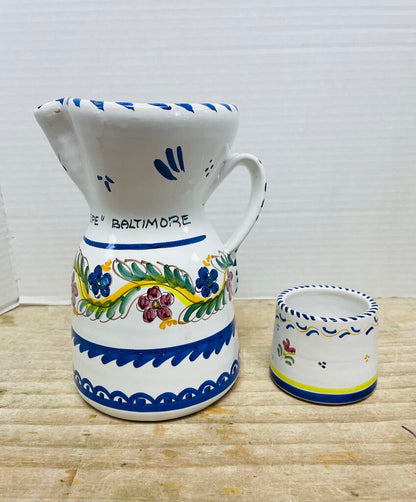 SPANISH SANGRIA PITCHER AND DISH