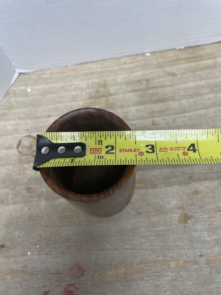 THUYA WOOD PEN HOLDER CUP