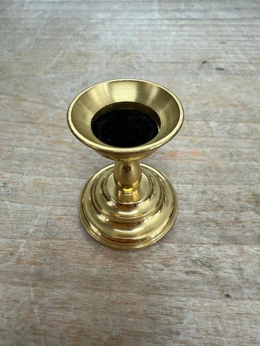 VINTAGE SOLID BRASS MINI CANDLE HOLDER