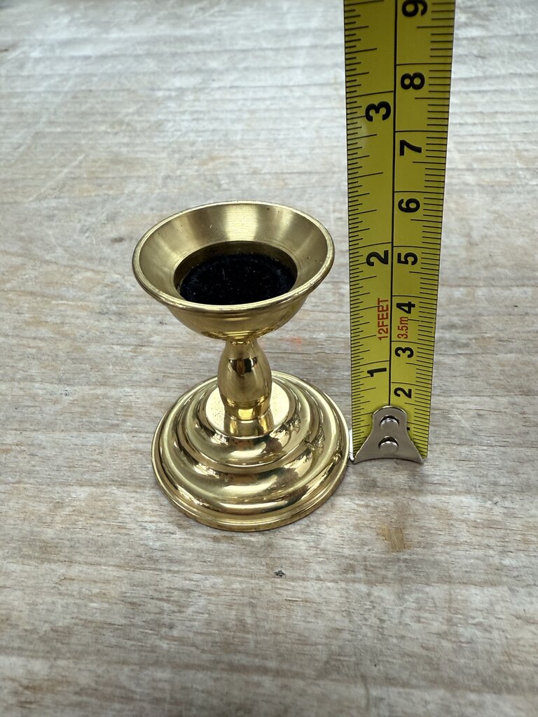 VINTAGE SOLID BRASS MINI CANDLE HOLDER