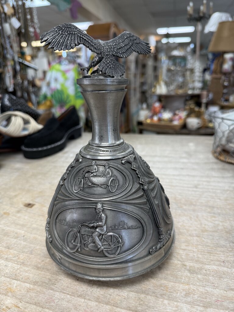 HARLEY DAVIDSON PEWTER DECANTER THE MOST DESIRABLE