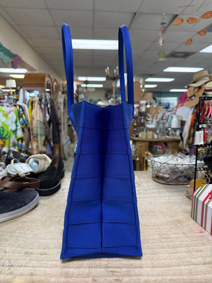 FERRAGAMO BLUE NYLON TOTE