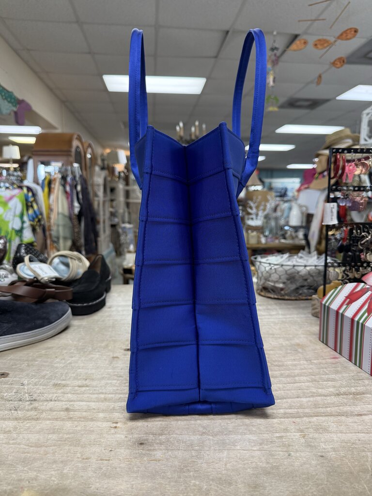 FERRAGAMO BLUE NYLON TOTE