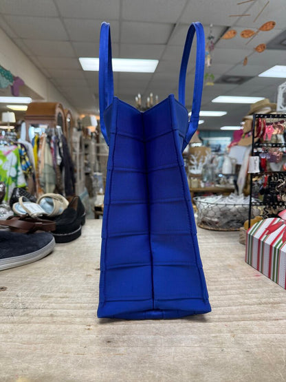 FERRAGAMO BLUE NYLON TOTE