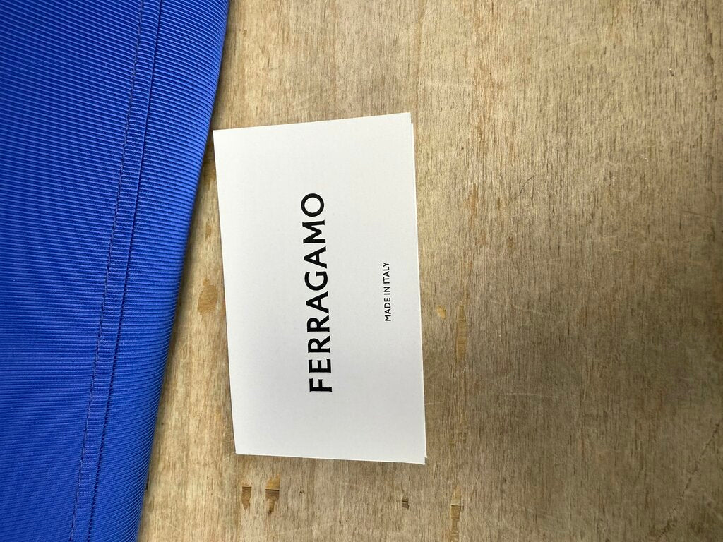 FERRAGAMO BLUE NYLON TOTE