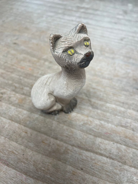A. TORREON CAT FIGURINE 3.5"