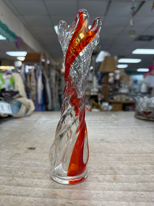 CANDY CANE SWUNG VASE