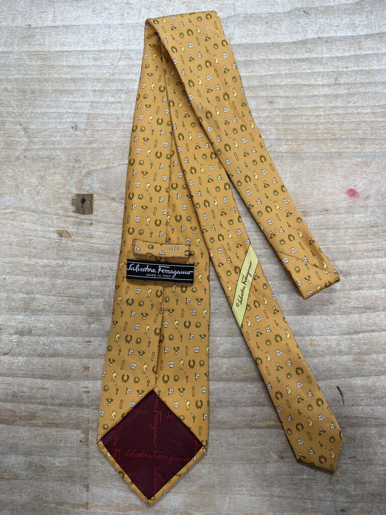 FERRAGAMO GOLDEN COLOR TIE