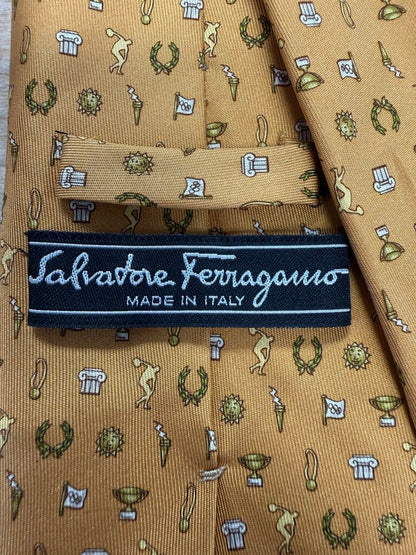 FERRAGAMO GOLDEN COLOR TIE