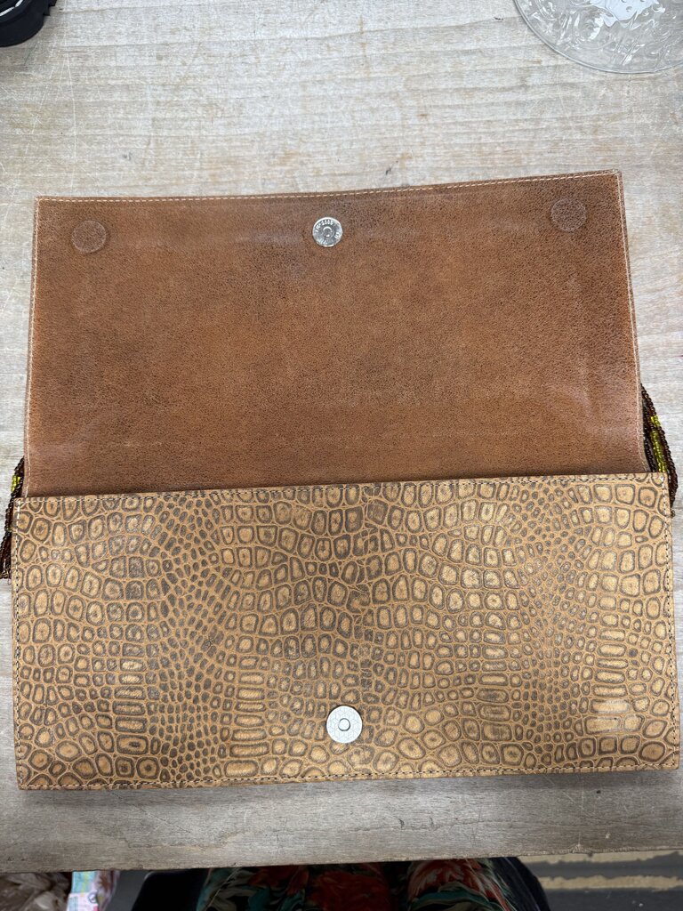 MARIA CONSTANZA BEADED RUNWAY SHOULDER BAG WITH EXTRA STRAP