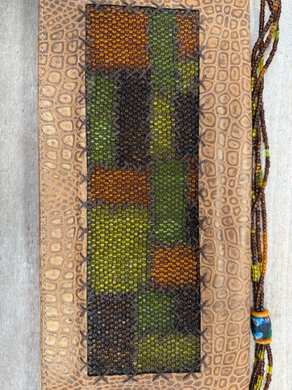 MARIA CONSTANZA BEADED RUNWAY SHOULDER BAG WITH EXTRA STRAP