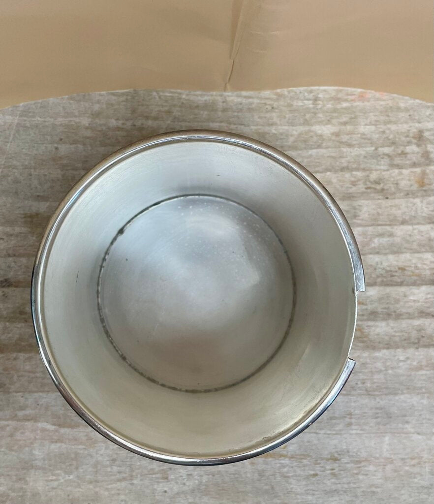 BARKER ELLIS SILVER PLATED NICKLE BISCUIT BARREL AS IS 5.5"x7"