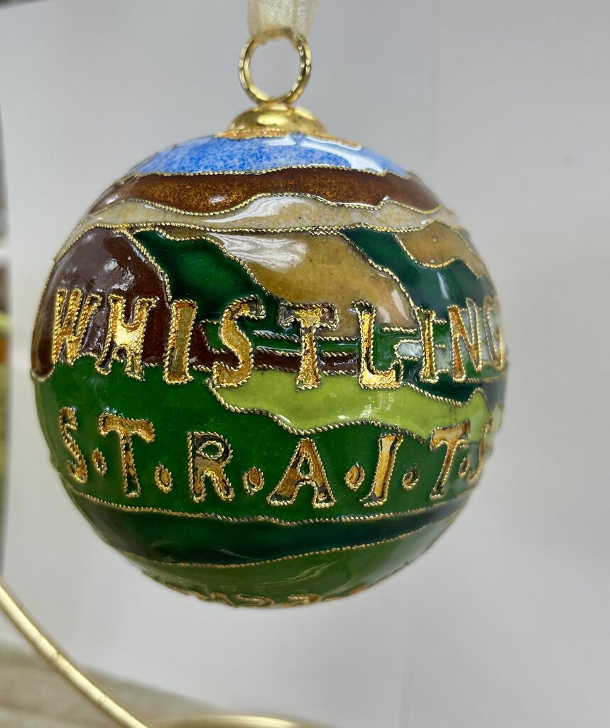 KITTY KELLER WEBER STATE CHRISTMAS CLOISONNE ORNIMENT