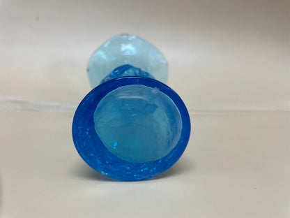 MINI BLUE CRACKLE VASE