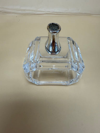 HANS TURNWALD CRYSTAL NAPKIN RINGS BUD VASE AND TAG HOLDER SET OF 4