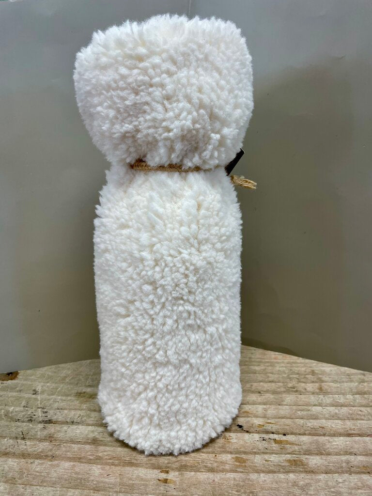 POTTERYBARN FAUX FUR WINE BOTTLE BAG