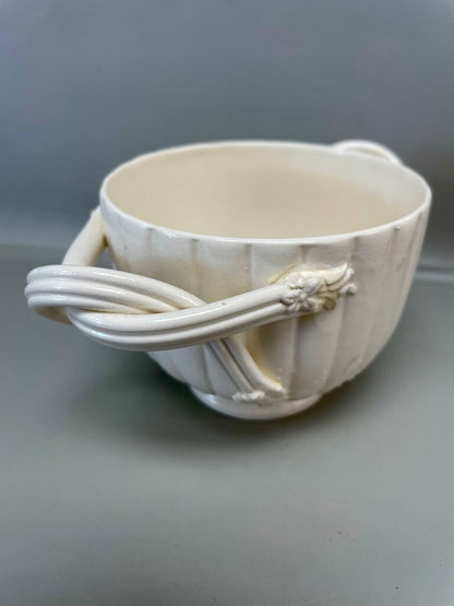 LEEDSWARE CREAMWARE CREAM AND SUGAR SET