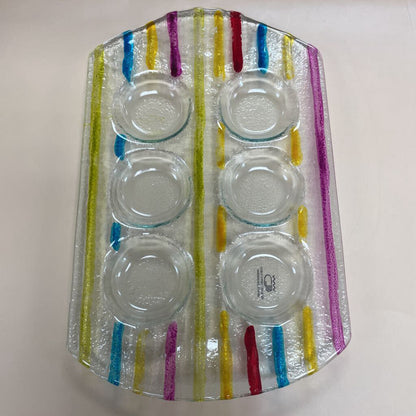 MULTICOLOR ESCARGO GLASS TRAY