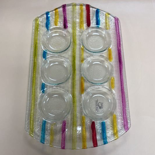 MULTICOLOR ESCARGO GLASS TRAY