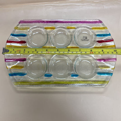 MULTICOLOR ESCARGO GLASS TRAY