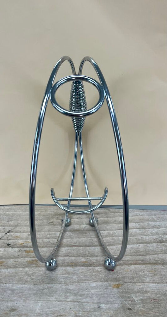 MCM CHROME WINE BOTTLE HOLDER