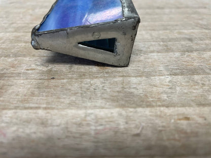 VINTAGE STAINED GLASS KALEIDOSCOPE