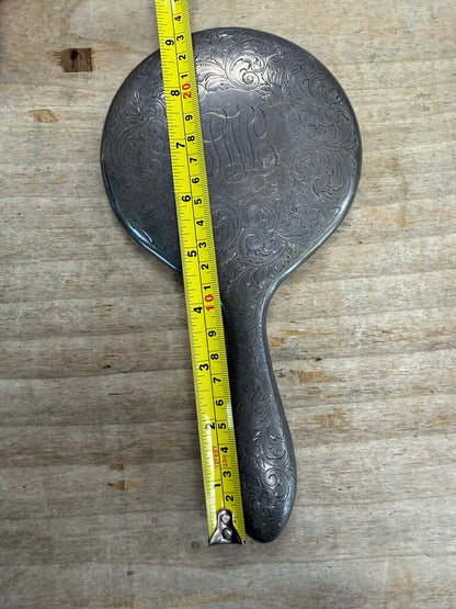 VINTAGE STERLING SILVER HAND MIRROR