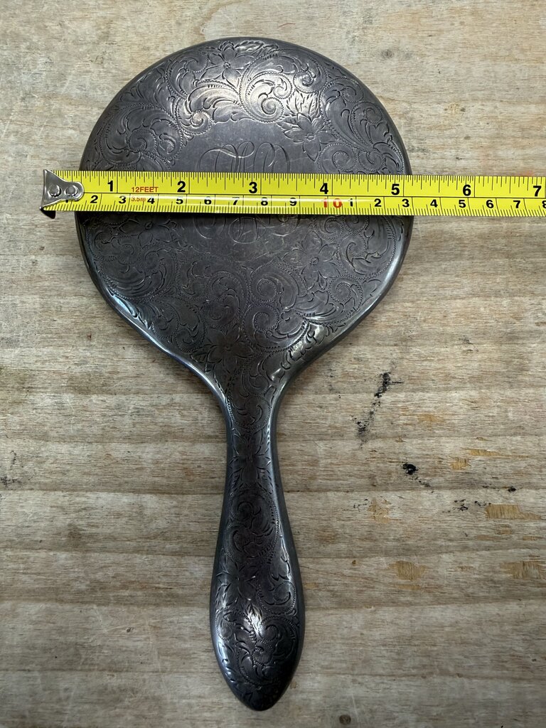 VINTAGE STERLING SILVER HAND MIRROR