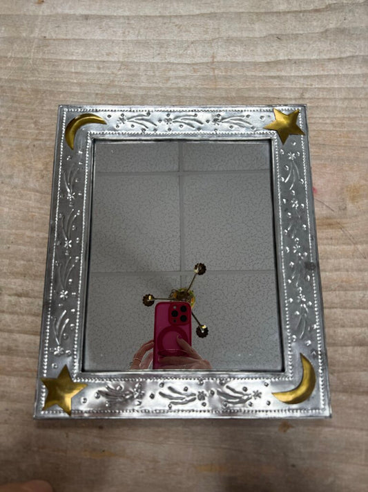 METAL STAR AND MOON MIRROR
