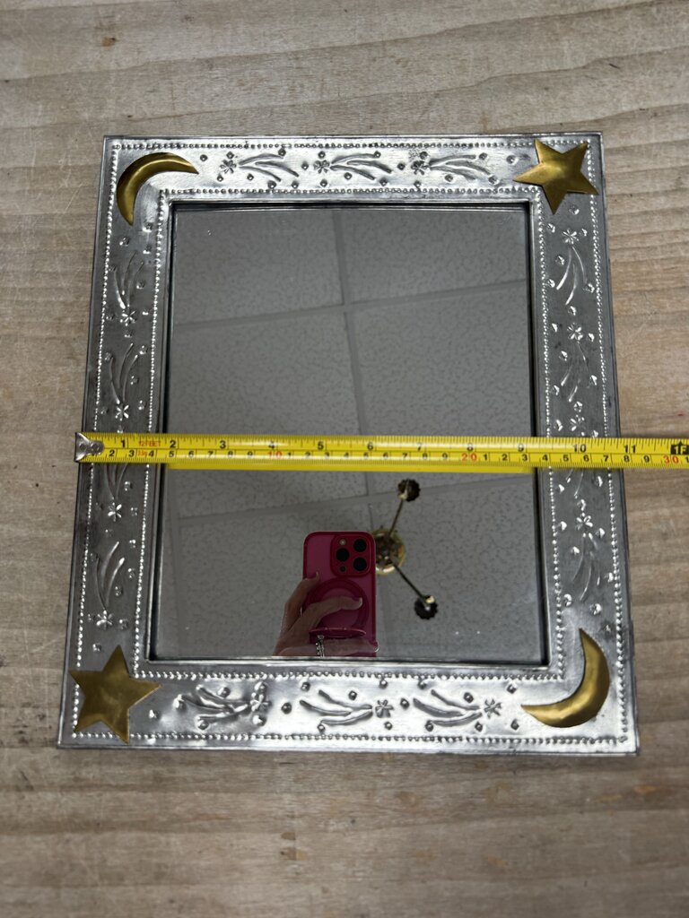 METAL STAR AND MOON MIRROR