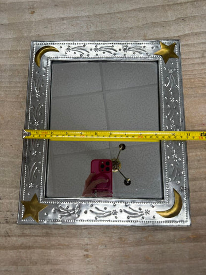 METAL STAR AND MOON MIRROR