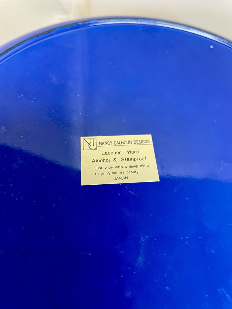 NANCY CALHOUN BLUE ICE BUCKET
