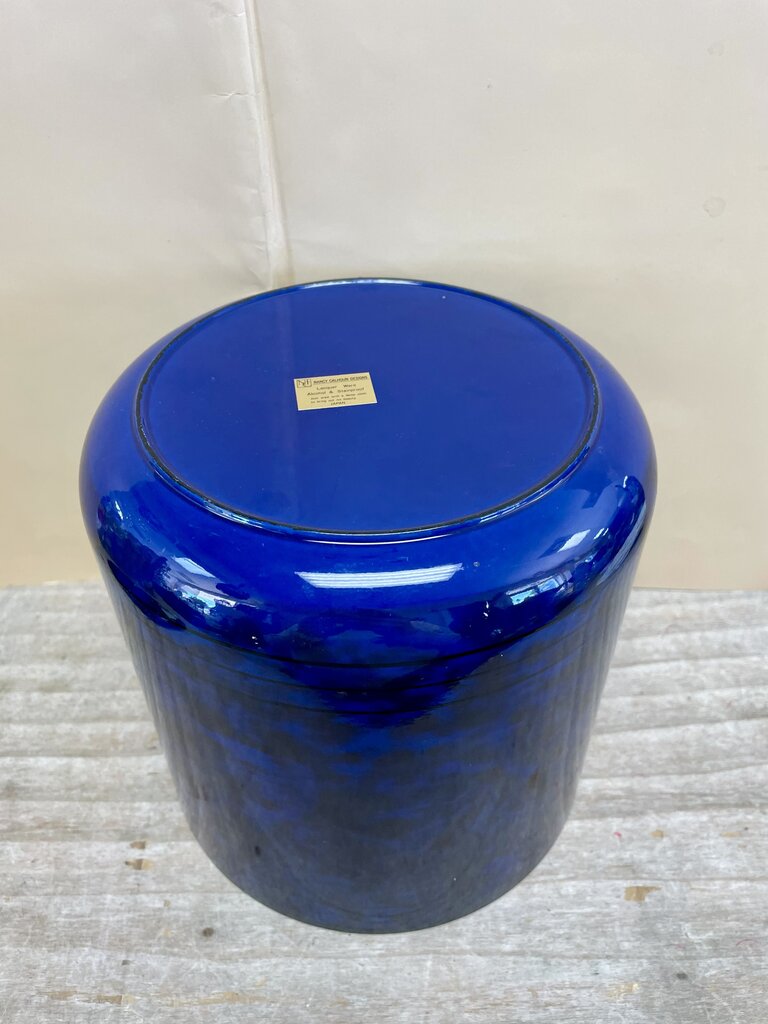 NANCY CALHOUN BLUE ICE BUCKET