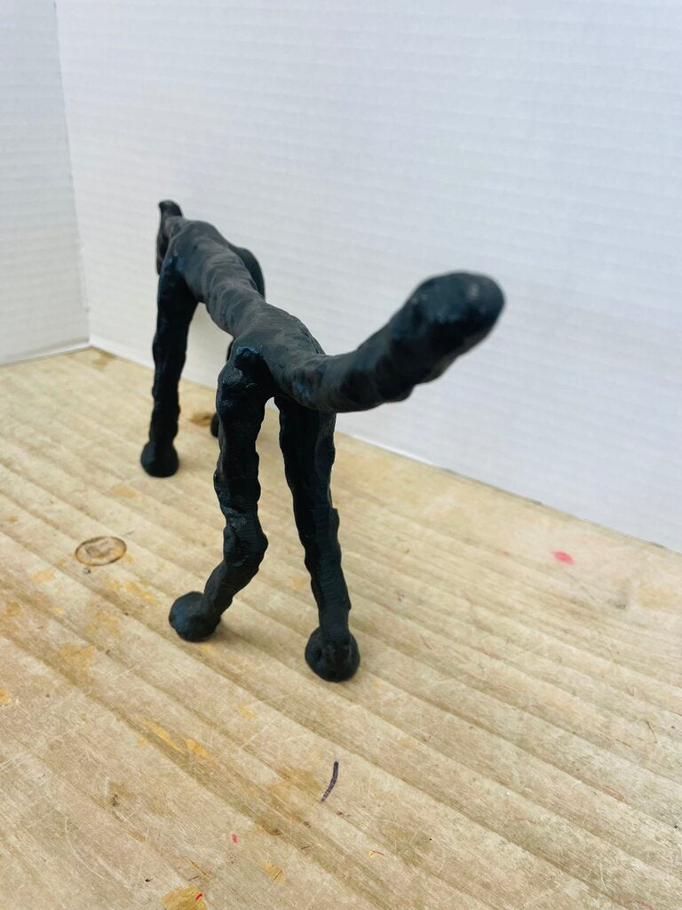 METAL DOG SCULPTURE 16.5 ''
