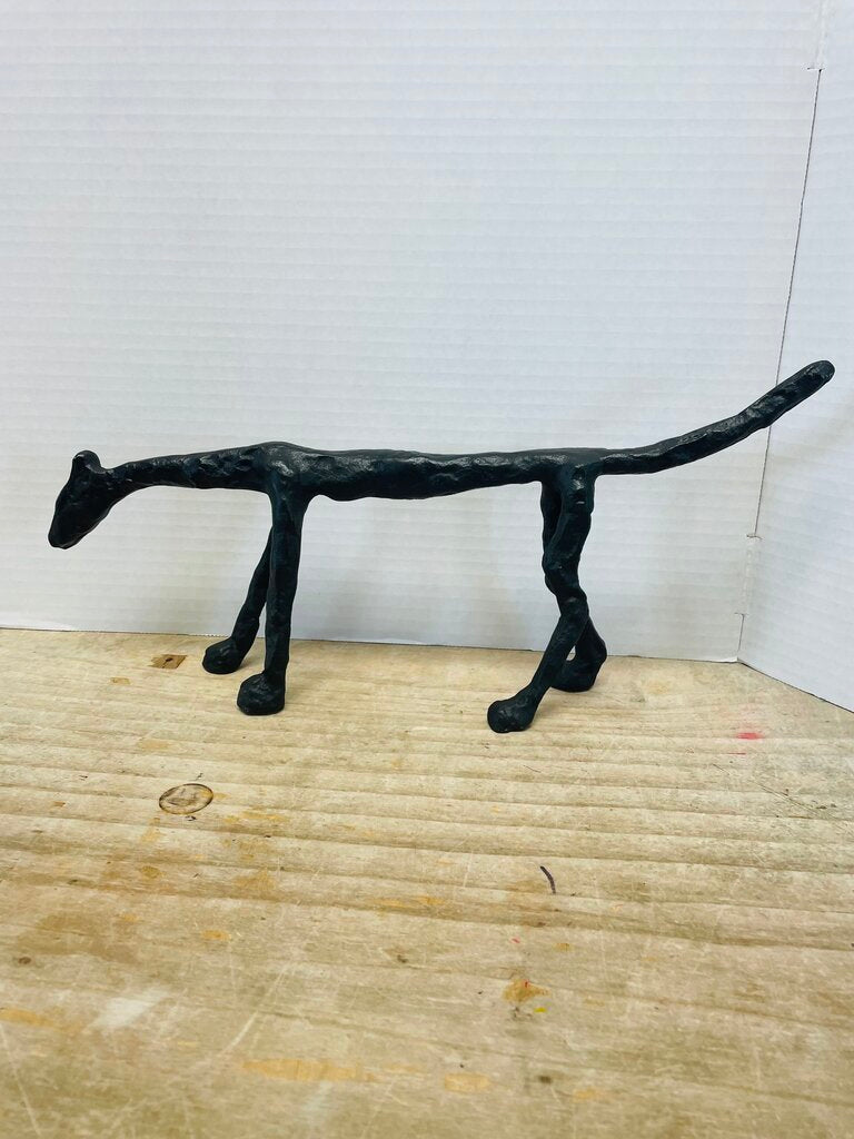METAL DOG SCULPTURE 16.5 ''