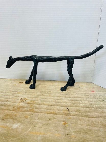 METAL DOG SCULPTURE 16.5 ''