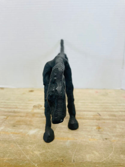 METAL DOG SCULPTURE 16.5 ''