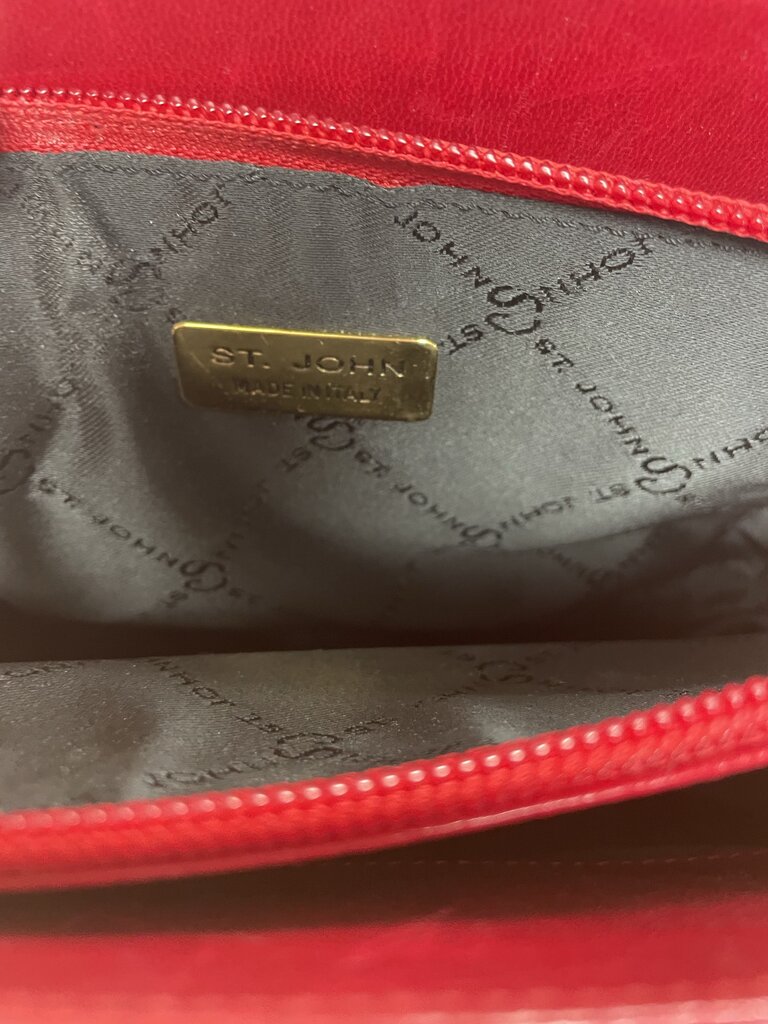 VINTAGE RED ST JOHN PURSE