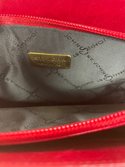 VINTAGE RED ST JOHN PURSE