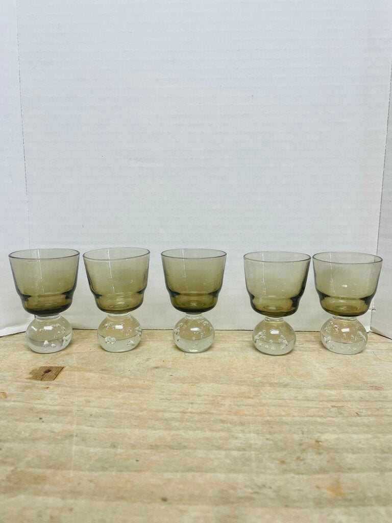 SET OF 5 BUBBLE SHOT GLASSES