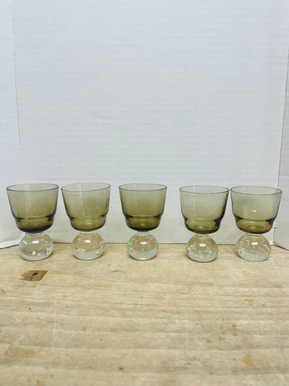 SET OF 5 BUBBLE SHOT GLASSES
