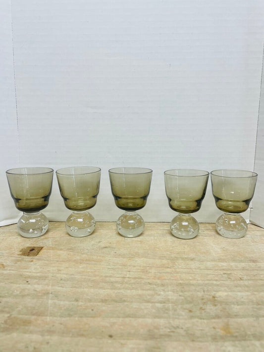 SET OF 5 BUBBLE SHOT GLASSES