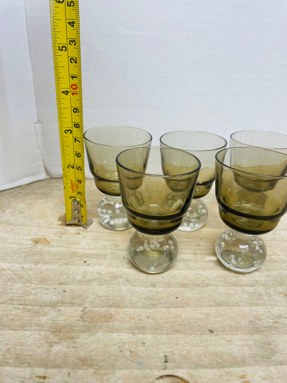 SET OF 5 BUBBLE SHOT GLASSES