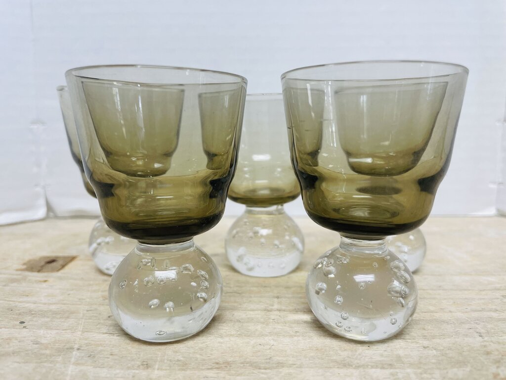 SET OF 5 BUBBLE SHOT GLASSES