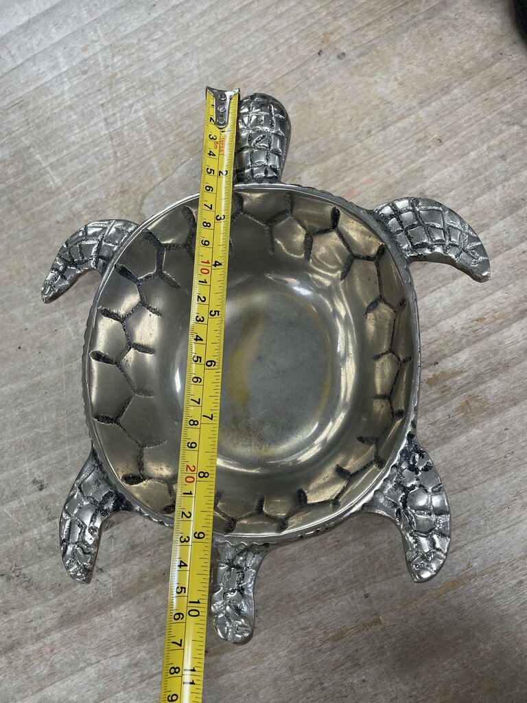 PIER 1 SILVER TURTLE BOWL