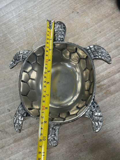 PIER 1 SILVER TURTLE BOWL