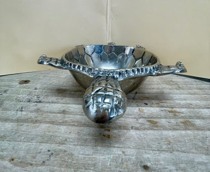 PIER 1 SILVER TURTLE BOWL