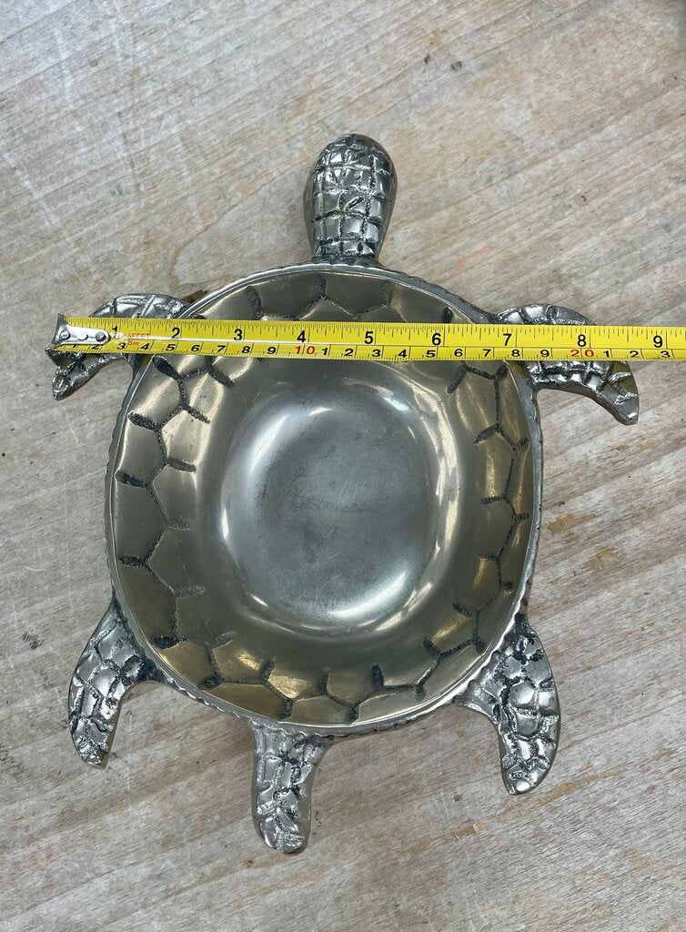 PIER 1 SILVER TURTLE BOWL