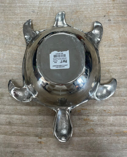 PIER 1 SILVER TURTLE BOWL