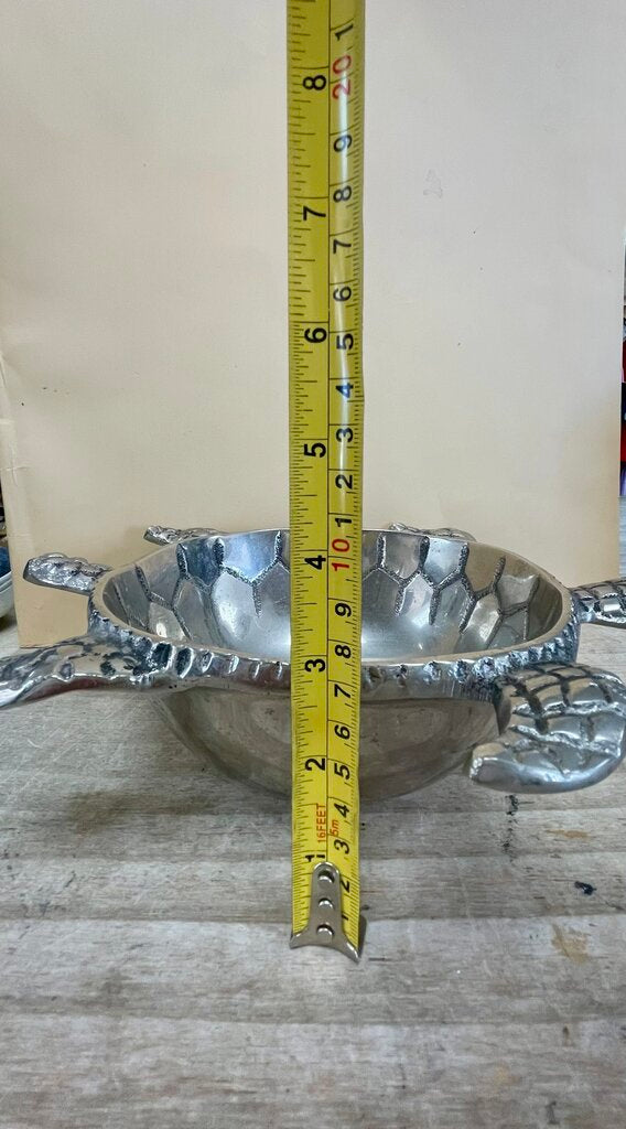 PIER 1 SILVER TURTLE BOWL